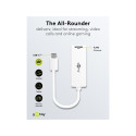 Goobay USB-C™ Ethernet Adapter, white