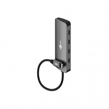 Goobay õhuke 4-pordiline USB-jaotur, USB-C - USB-C, 10 Gbit/s