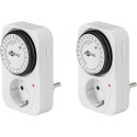Goobay Set of 2, Analogue Timer 2 pcs. in cardboard box