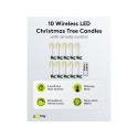 Goobay 10 juhtmevabad LED jõulupuu küünlad