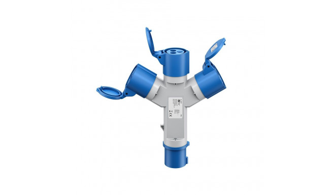 Goobay CEE Adapter, CEE Plug to 3x CEE Coupler
