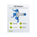 Goobay CEE Adapter, CEE Plug to 3x CEE Coupler