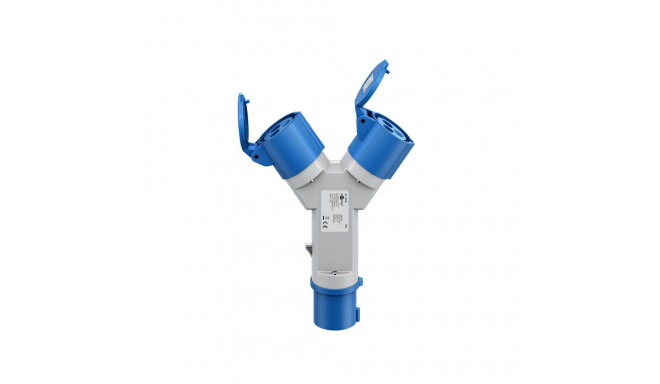 Goobay CEE Adapter, CEE Plug to 2x CEE Coupler