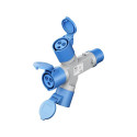 Goobay CEE Adapter, CEE Plug to 3x CEE Coupler