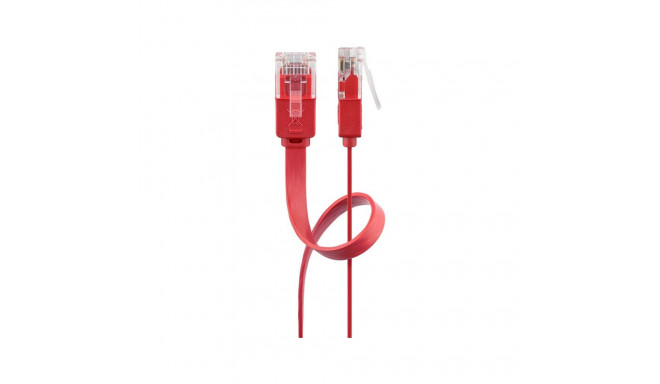 Goobay CAT 6 Flat Patch Cable, U/UTP, red 2 m