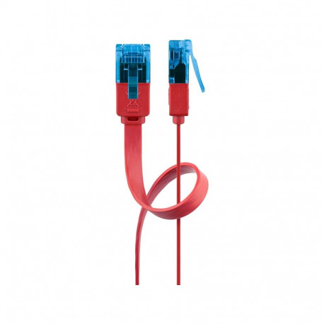 Goobay CAT 6A lame patchkaabel U/UTP, punane 2 m
