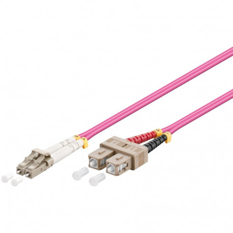Goobay fiiberoptiline kaabel, multimode (OM4) violetne 3 m