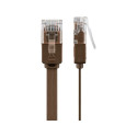 Goobay CAT 6 Flat Patch Cable, U/UTP, dark brown 3 m