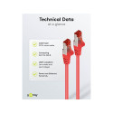 Goobay CAT 6 Patch Cable, S/FTP (PiMF), red 0.5 m