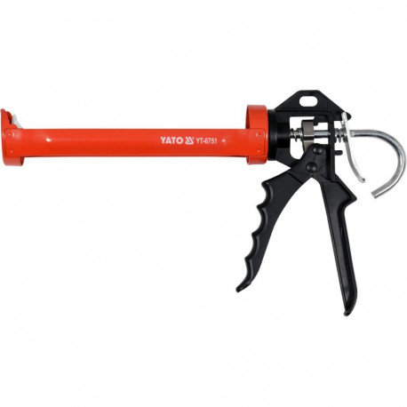 Yato YT-6751 caulking gun, 300 ml, 225 mm, aluminium handle, steel plate