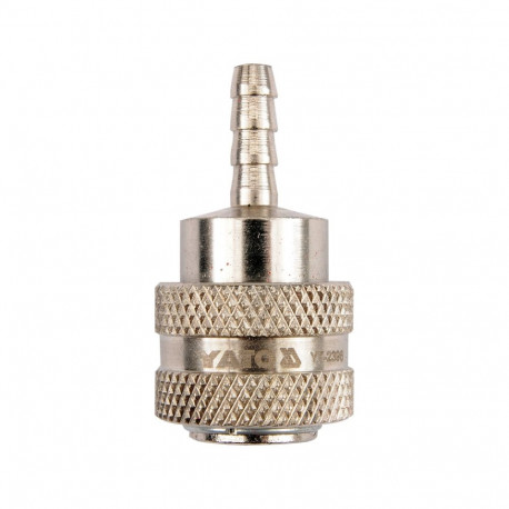 Yato YT-2396 quick coupler, 1/4", 6mm, 45mm, nickel plated, Q235 steel