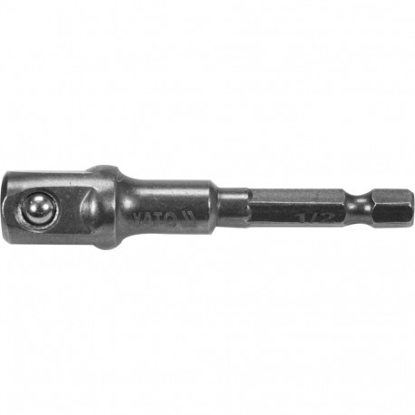 Yato YT-04627 otsiku hoidik, 1/2" (12,7 mm), 70 mm, 1/4" (6,3 mm), CrV, oksüdeeritud, kuuskantvars