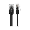 Goobay CAT 6 Flat Patch Cable, U/UTP, black 10 m
