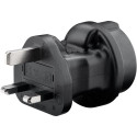 Goobay Travel Adapter Europe to UK, black