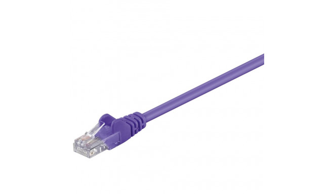Goobay CAT 5e Patch Cable, U/UTP, violet 0.5 m