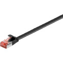 Goobay CAT 6 Flat Patch Cable, U/FTP, black 5 m