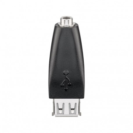 Goobay USB-A to Jack Adapter, black