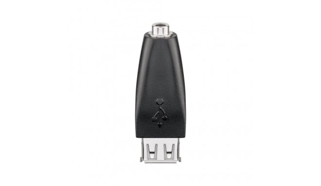 Goobay USB-A to Jack Adapter, black