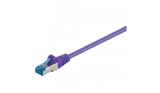 Goobay CAT 6A Patch Cable, S/FTP (PiMF), violet 0.25 m