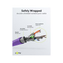 Goobay CAT 6A Patch Cable, S/FTP (PiMF), violet 0.25 m