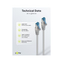 Goobay CAT 6A Patch kaabel, S/FTP (PiMF), hall 0.5 m
