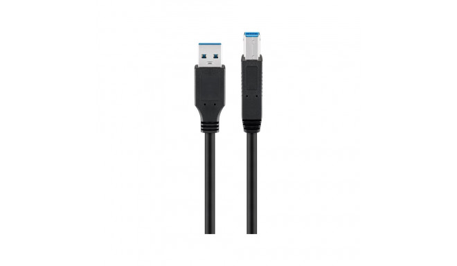 Goobay USB-A–USB-B kaabel, 1,8 m, must