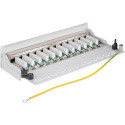 Goobay CAT 5e Mini/Desktop Patch Panel, 12 Port grey