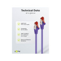 Goobay CAT 6 Patch-kaabel S/FTP (PiMF), violetne 5 m