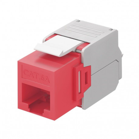 Goobay Keystone moodul RJ45 CAT 6A, UTP punane