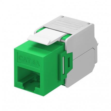 Goobay Keystone Module RJ45 CAT 6A, UTP green