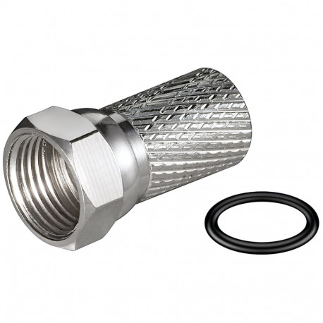 Goobay Twist-On F-Connector 7.0 mm copper (100 tk)