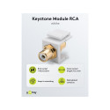 Goobay Keystone Cinch/RCA Module white
