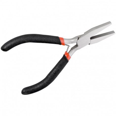 Goobay Tools Flat-Nose Pliers with Half-Round Tip, 125 mm