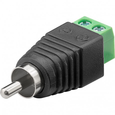 Goobay Terminal Block 2-pin > RCA male (10 tk)