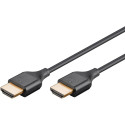 Goobay Slim HDMI™ kõrge kiirusega kaabel Ethernetiga 3 m