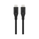 Goobay USB-C™ kaabel, USB4™, 3 m, must