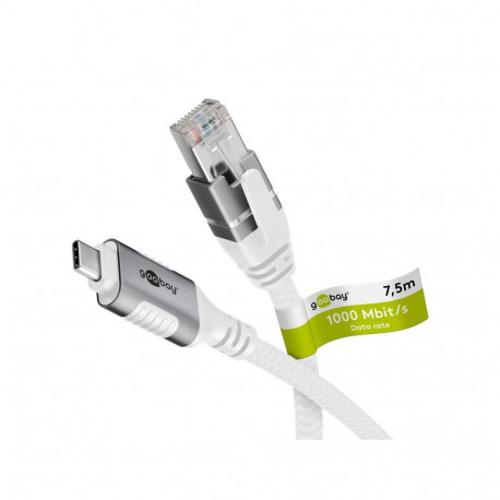 Goobay USB-C 3.1 to RJ45 Ethernet Cable 7.5 m