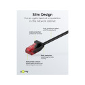 Goobay CAT 6 Slim Patch kaabel U/UTP, must 5 m