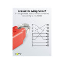 Goobay RJ45 Crossover Modular Adapter, CAT 5e