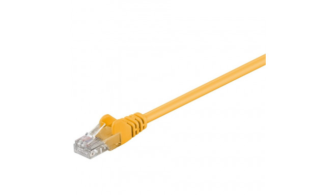Goobay CAT 5e Patch Cable, U/UTP, yellow 0.5 m