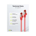 Goobay CAT 6 Patch Cable S/FTP (PiMF), red 3 m