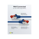Goobay CAT 6 Patch Cable S/FTP (PiMF), blue 0.25 m