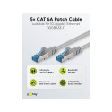 Goobay CAT 6A S/FTP (PiMF) 5 m hall patchkaabel, komplekt 5 tk 5 m