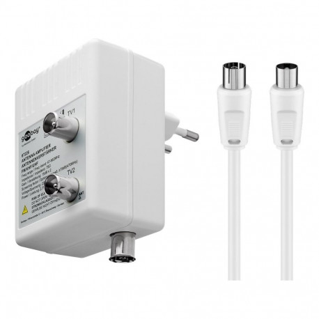 Goobay antennivõimendi 2 väljundiga, 15-30 dB