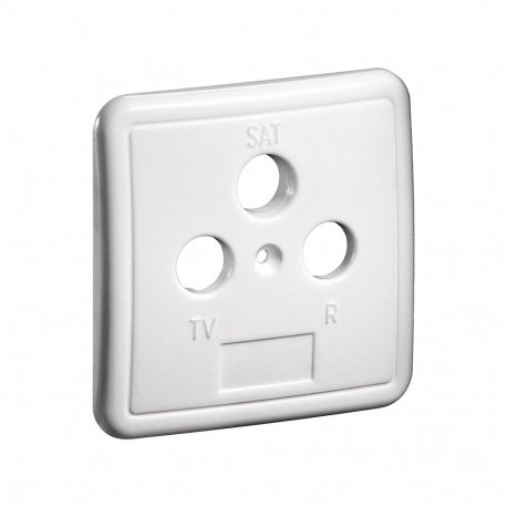 Goobay 3-hole Cover Plate for Antenna Wall Sockets