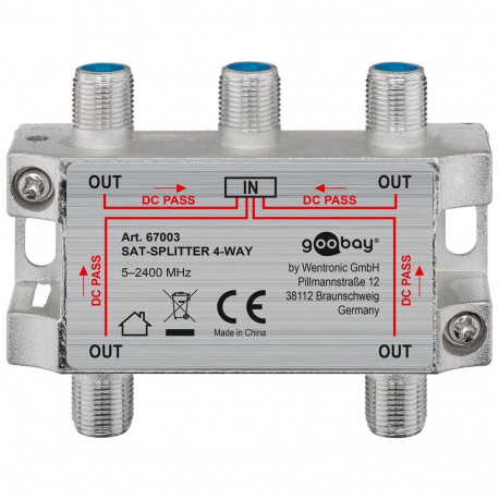 Goobay SAT Distributor, 4-way 4