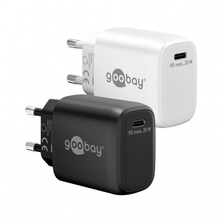 Goobay 20 W USB-C PD GaN valge kiirlaadija