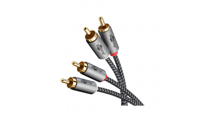 Goobay stereo RCA kaabel, 0,5 m