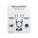 Goobay stereo RCA kaabel, 0,5 m