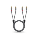 Goobay Stereo RCA Cable, 0.5 m 0.5 m
